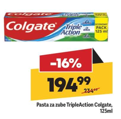 Pasta za zube TripleAction Colgate, 125ml