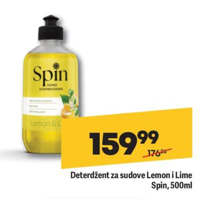 Deterdžent za sudove Lemon i Lime Spin, 500ml