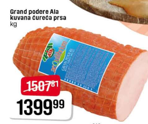 Grand podere Ala kuvaná čurecí prsa