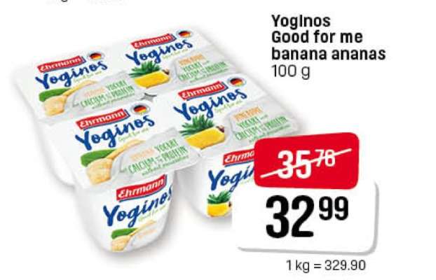 Yoginos Good for me banana ananas