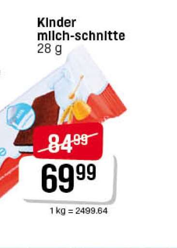 Kinder milch-schnitte 28 g