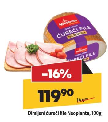 Dimljeni ćureći file Neoplanta, 100g