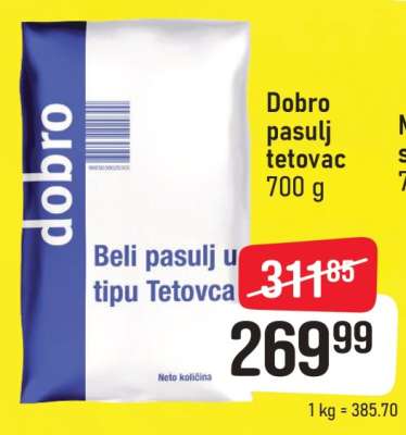 Dobro pasulj tetovac 700 g