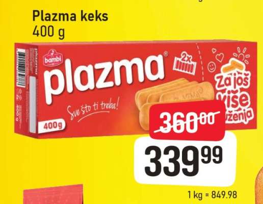 Plazma keks 400 g