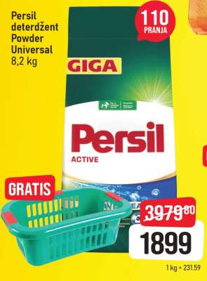 Persil deterždent powder universal 8,2 kg