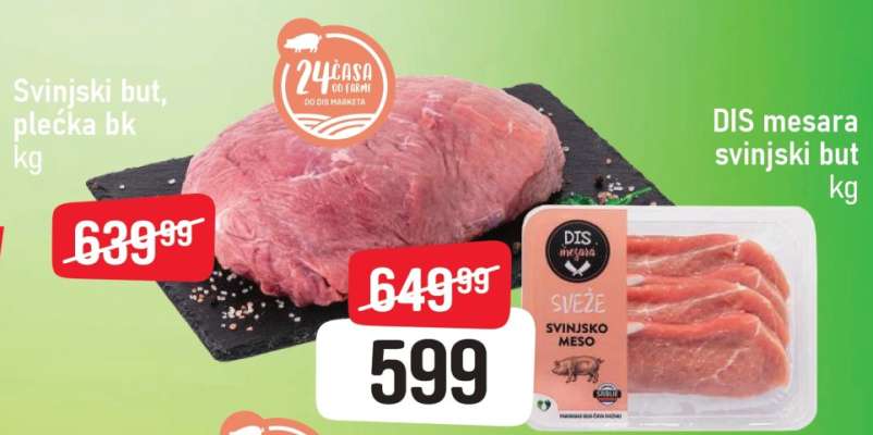 Svinjski but, plećka bk kg