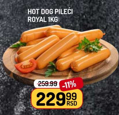 HOT-DOG PILEĆI ROYAL 1kg