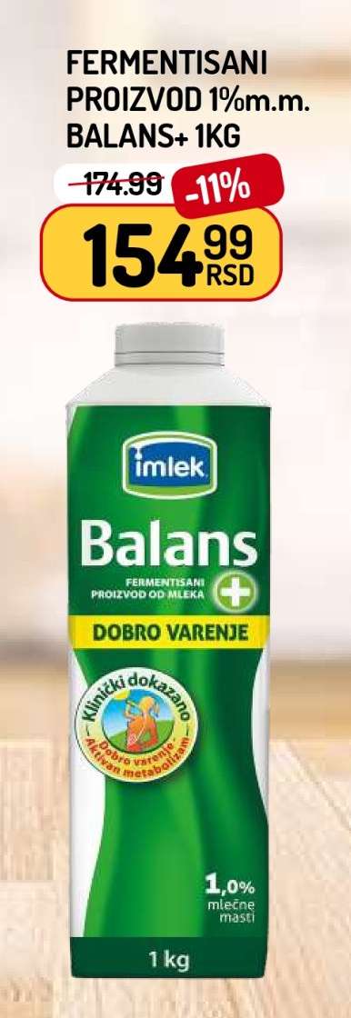 FERMENTISANI PROIZVOD 1% m.m. BALANS+ 1KG