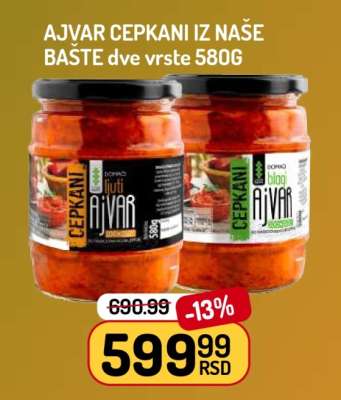 Ajvar Cepkani Iz Naše Bašte