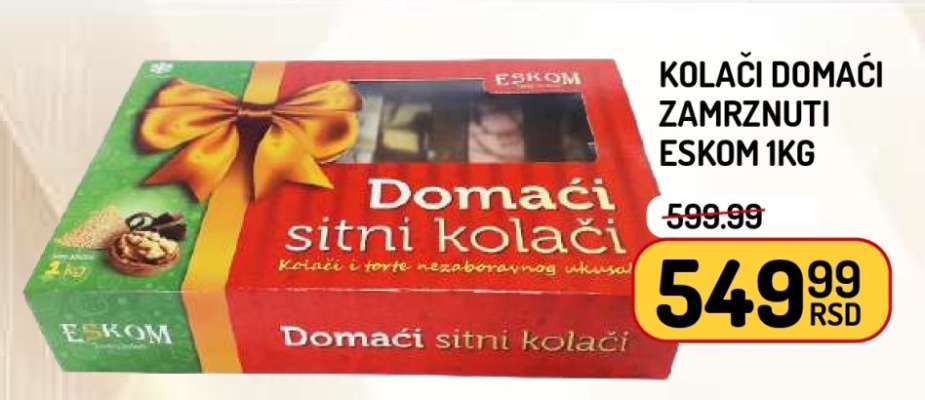 Kolači domaći zamrznuti ESKOM 1kg