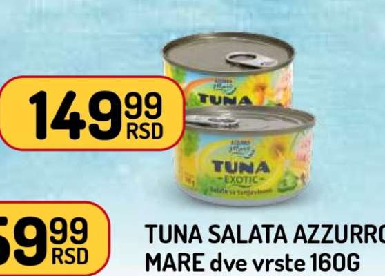 TUNA SALATA AZZURRO MARE dve vrste 160G