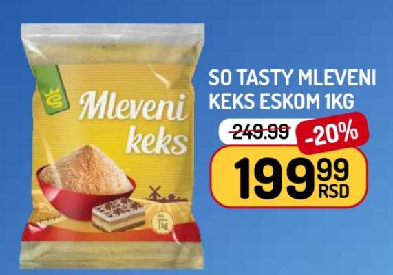 SO TASTY MLEVENI KEKS ESKOM 1KG