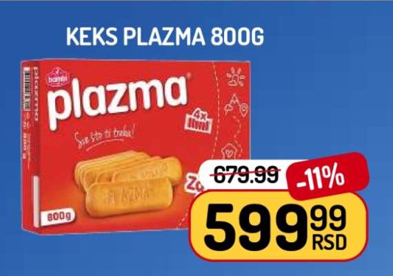 Keks Plazma 800g