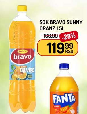 Sok Bravo Sunny Oranz 1.5L