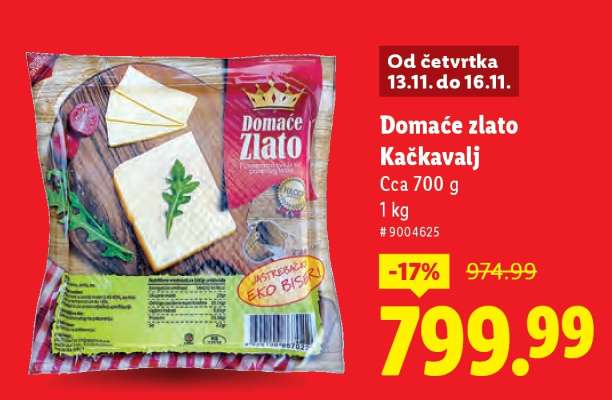 Domaće zlato Kačkavalj