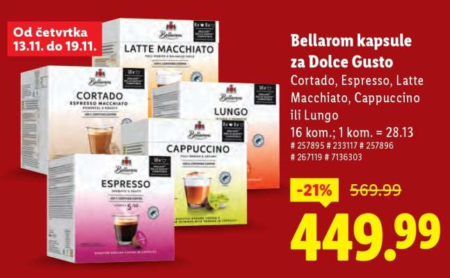 Bellarom Kapsule za Dolce Gusto