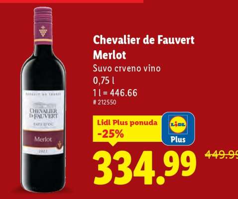Chevalier de Fauvert Merlot