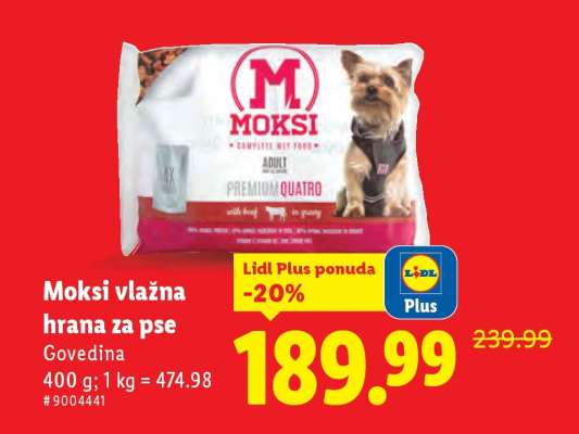 Moksi Vlažna hrana za pse