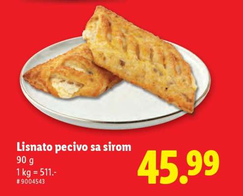 Lisnato pecivo sa sirom