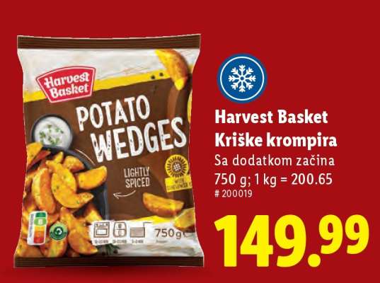 Harvest Basket Kriške krompira
