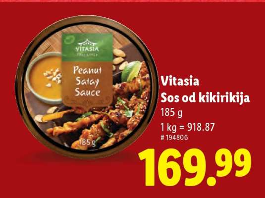 Vitasia Sos od kikirikija