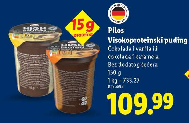 Pilos Visokoproteinski puding