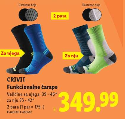 CRIVIT Funkcionalne čarape