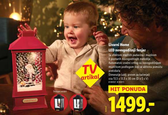 Livarni Home LED novogodišnji fenjer