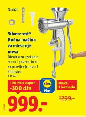 Silvercrest Ručna mašina za mlevenje mesa