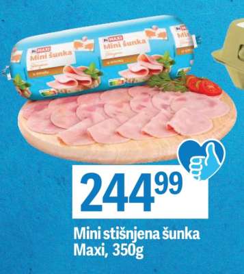 Mini stisnjena sunka Maxi, 350g