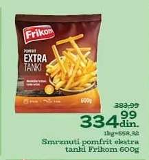 Smrznuti pomfrit ekstra tanki Frikom 600g