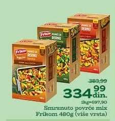 Smrznuto povrće mix Frikom 480g