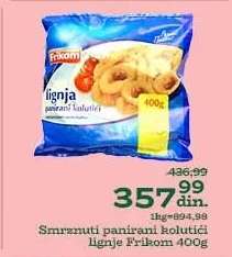 Smrznuti panirani kolutići Lignje Frikom 400g