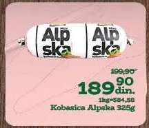 Kobasica alpska 325g