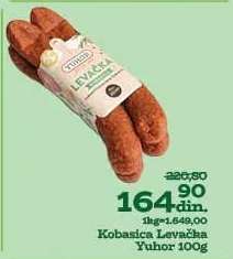 Kobasica Levačka Yuhor 100g