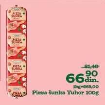 PIZZA ŠUNKA Yuhor 100g