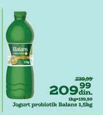 Jogurt probiotik Balans+ 1.5kg