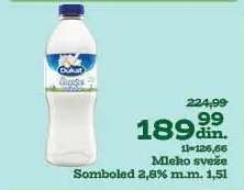 Mleko sveže Somboled 2,8% m.m. 1,5l