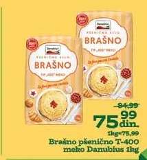 Brašno pšenično T-400 meko Danubius 1kg