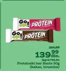 Proteinski bar Sante 50g