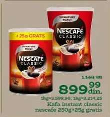 Kafa instant classic Nescafe 250g+25g gratis