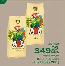Kafa mlevena Ara minas 200g