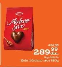 Keks Medeno srce 350g