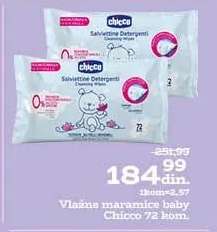 Vlažne maramice baby Chicco 72 kom.