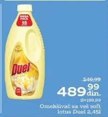 Omekšivač za veš Soft lotus Duel 2,45l