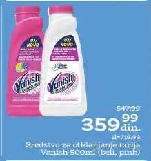 Sredstvo za otklanjanje mrlja Vanish 500ml (beli, pink)