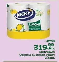 Ubrus 2 sl. lemon Nicky 2 kom.