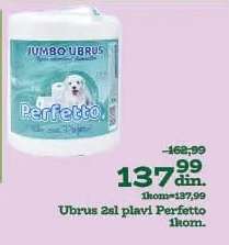 Ubrus 2sl plavi Perfetto 1kom.