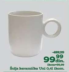 Šolja keramička Uni 0,41 l