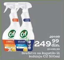 Sredstvo za kupatilo ili kuhinju Cif 500ml